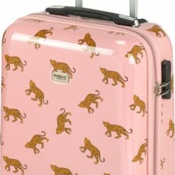 Goedkoop 😍 Princess Traveller Trendy Animal Collection - 👜 Handbagage Koffer - Leopard - Roze - 56cm 🌟 -Samsonite Winkel 381x840 2