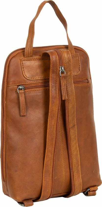 Nieuw 😍 Justified Bags Justified® Nynke - City 🎒 Backpack - Casual - Rugtas - Modern - Cognac ❤️ 11 Nieuw 😍 Justified Bags Justified® Nynke - City 🎒 Backpack - Casual - Rugtas - Modern - Cognac ❤️ - Afbeelding 9