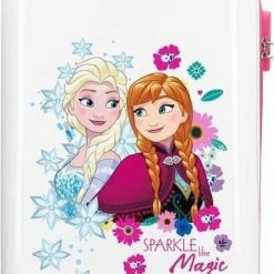 Uitgang ❤️ Disney Trolley 55 Cm 4 Wheels Frozen Sparkle Like Magic White 🎁