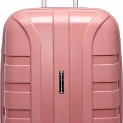 Beste Verkoop 👏 ©TROLLEYZ - Paris No.5 - Reiskoffer - 69cm Met TSA Slot - Dubbele Wielen - 360° Spinners - 100% Polypropyleen - Reiskoffer In Rose Blush ✔️