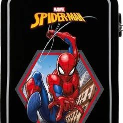 Beste Pirce 😀 Spider-Man Spiderman ABS Jongens Kinderkoffer 55 Cm Zwart 🌟