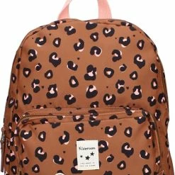 Korting 🤩 Kidzroom Attitude Kinderrugzak | 6,4 L | Taupe | Kleine Fashionsta | Rugzak | Schooltas | Kinderen | Panterprint | 34*26*10 Cm 😍