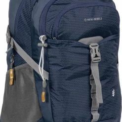 Beste Verkoop 🌟 New Rebels® Kinley - Rugtas - Blauw - 15.615141312108 - 48L - 36x24x53cm - Rugzak / 🎒 Backpack 🤩