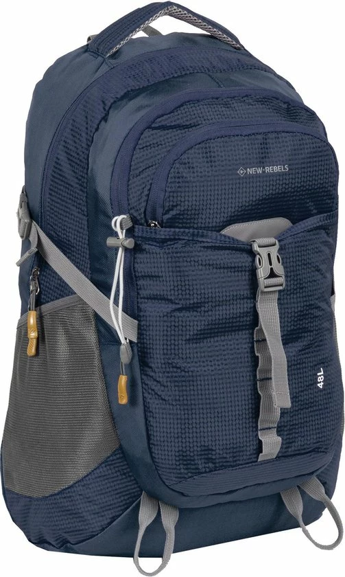 Beste Verkoop 🌟 New Rebels® Kinley - Rugtas - Blauw - 15.615141312108 - 48L - 36x24x53cm - Rugzak / 🎒 Backpack 🤩 3 Beste Verkoop 🌟 New Rebels® Kinley - Rugtas - Blauw - 15.615141312108 - 48L - 36x24x53cm - Rugzak / 🎒 Backpack 🤩