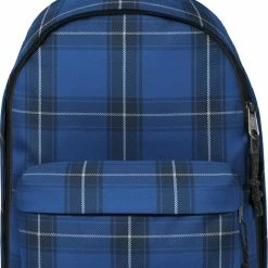 Promo 👏 Eastpak Out Of Office Rugzak - 27 Liter - Checked Blue ⌛