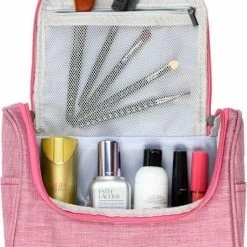 Beste deal 🧨 Merkloos Decopatent® Ophangbare Toilettas Met Haak - Dames & Heren - Travel Bag Organizer - Waterdichte Reis Tas - Mannen & Vrouwen - Grijs 🌟 -Samsonite Winkel 541x840 1