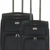 Beste Verkoop 🛒 SB Travelbags 2 Delige Bagage Stoffen Kofferset 4 Wielen Trolley -Zwart - 65cm/55cm 🤩 -Samsonite Winkel 546x840 6