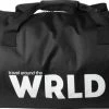 Beste Verkoop 🥰 Gusta® Gusta - Weekendtas - Zwart Met Tekst 'WRLD' - 55x30cm 🛒 -Samsonite Winkel 550x283 1