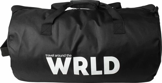 Beste Verkoop ๐ฅฐ Gusta® Gusta - Weekendtas - Zwart Met Tekst 'WRLD' - 55x30cm ๐ 3 Beste Verkoop ๐ฅฐ Gusta® Gusta - Weekendtas - Zwart Met Tekst 'WRLD' - 55x30cm ๐