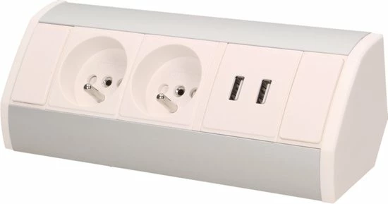 Begroting 🧨 Orno® ORNO Meubel Stopcontact Stekkerdoos Zilverwit 2 Voudig Kabellengte 0.6 Meter With X2 Charger Usb VOOR BELGIE 🔔 3 Begroting 🧨 Orno® ORNO Meubel Stopcontact Stekkerdoos Zilverwit 2 Voudig Kabellengte 0.6 Meter With X2 Charger Usb VOOR BELGIE 🔔
