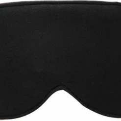 Nieuw 🔔 KELERINO. Zijden Slaapmasker - Verstelbaar - Mannen / Vrouwen - Nacht - Zwart 👍