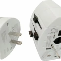 Promo 🔔 FlinQ Wereldreisstekker - Stopcontact Buitenland - Reisadapter EU/UK/US/AUS/AFR - Universeel ⭐