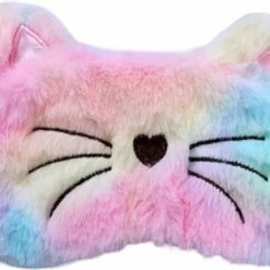 Gloednieuw 🌟 Fabs World Slaapmasker Regenboog Kat ✔️