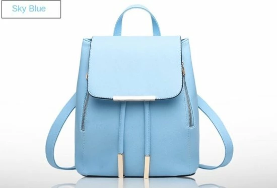 Coupon π Blixt Dames Rugzak - Kunstleer - Rug Zak Voor Dames - Groot Vak - Ritssluiting - Extra Koordjes - Sky Blue π― 6 Coupon π Blixt Dames Rugzak - Kunstleer - Rug Zak Voor Dames - Groot Vak - Ritssluiting - Extra Koordjes - Sky Blue π― - Afbeelding 4