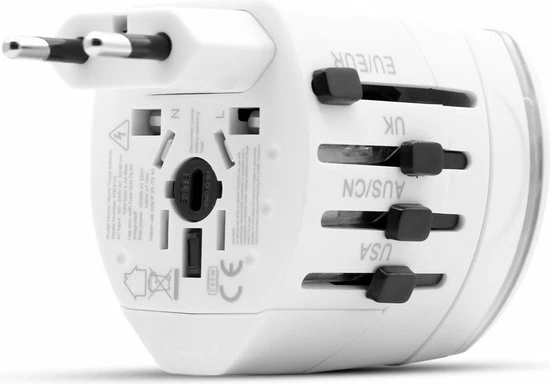 Promo ๐ FlinQ Wereldreisstekker - Stopcontact Buitenland - Reisadapter EU/UK/US/AUS/AFR - Universeel โญ 19 Promo ๐ FlinQ Wereldreisstekker - Stopcontact Buitenland - Reisadapter EU/UK/US/AUS/AFR - Universeel โญ - Afbeelding 17