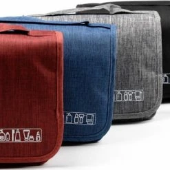 Flash-uitverkoop ✔️ Merkloos Decopatent® Ophangbare Toilettas Met Haak - Dames & Heren - Travel Bag Organizer - Waterdichte Reis Tas - Mannen & Vrouwen - Grijs ✨ -Samsonite Winkel 550x387 3