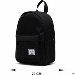 Groothandel 🛒 Herschel Classic Mini - Black / The Original 🎒 Backpack, Made 'mini' - Een Kleine Rugzak Voor De Essentials-only - 6.5L Opbergruimte / Met Levenslange Fabrieksgarantie / Limited Lifetime Warranty / Zwart 😉 -Samsonite Winkel 550x387 5