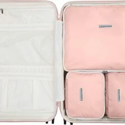 Beste deal 🧨 SUITSUIT - Fabulous Fifties - Papaya Peach - Packing Cube Set (66 Cm) ✔️