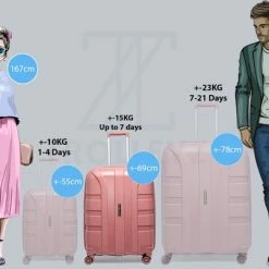 Beste Verkoop 👏 ©TROLLEYZ - Paris No.5 - Reiskoffer - 69cm Met TSA Slot - Dubbele Wielen - 360° Spinners - 100% Polypropyleen - Reiskoffer In Rose Blush ✔️ -Samsonite Winkel 550x403 1