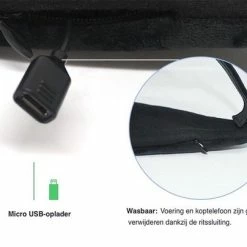 Nieuw 👍 Jumalu Slaapmasker Met Geluid - Slaapmasker Met Ingebouwde Oplaadbare Bluetooth Speakers | Koptelefoon | Hoofdtelefoon | Oogmasker Slaap | Sleeping Headphone | Zwart 🌟 -Samsonite Winkel 550x404 1