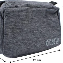 Flash-uitverkoop 🤩 Denver Travel Toilettas Met Haak En Opbergvakken - Heren & Dames - Waterafstotend - Grijs 👍 -Samsonite Winkel 550x410 1