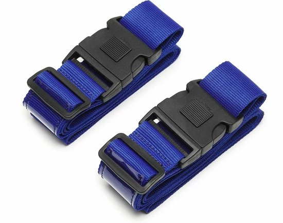 Aanbiedingen ❤️ Bagwise 2 X Kofferriem - Bagage Band - Luggage Belt - Bagage Gordel -Afstelbaar - 200cm X 5 Cm - Blauw ✔️ 5 Aanbiedingen ❤️ Bagwise 2 X Kofferriem - Bagage Band - Luggage Belt - Bagage Gordel -Afstelbaar - 200cm X 5 Cm - Blauw ✔️ - Afbeelding 3