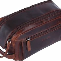 Beste deal ❤️ Genicci Oscar Toilettas Cognac 🤩 -Samsonite Winkel 550x443 3