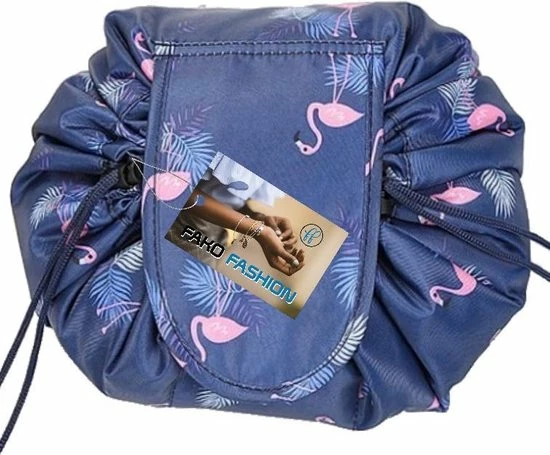 Uitgang ⭐ Fako Fashion® - Magic Travel Pouch - Cosmetic Opberg Tas - Make-up Opbergsysteem - Make-up Toilettas - Reistas - Cosmetica Accessoires Organiser - Handige Toilettas - Flamingo Donkerblauw 🔥 6 Uitgang ⭐ Fako Fashion® - Magic Travel Pouch - Cosmetic Opberg Tas - Make-up Opbergsysteem - Make-up Toilettas - Reistas - Cosmetica Accessoires Organiser - Handige Toilettas - Flamingo Donkerblauw 🔥 - Afbeelding 4