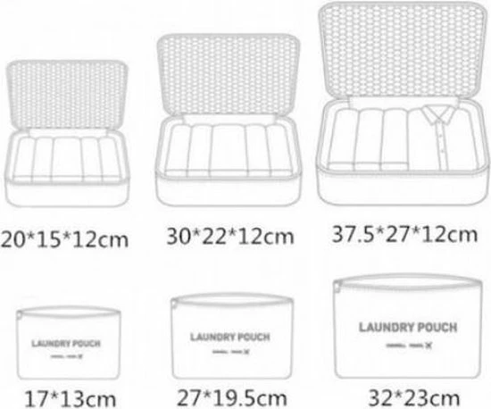 Korting π Jealie Packing Cubes 6-delig - Kleding Organiser Set - Opbergzakken - Reis Zakken - Inpak Kubussen - π Backpack - Reizen - Blauw π₯° 6 Korting π Jealie Packing Cubes 6-delig - Kleding Organiser Set - Opbergzakken - Reis Zakken - Inpak Kubussen - π Backpack - Reizen - Blauw π₯° - Afbeelding 4