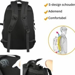 Beste recensies van ❤️ Ssublime Rugzak Met 15.6 Inch Laptop Vak - 27L Rugtas Voor Mannen En Vrouwen - Spatwaterdichte Anti-diefstal 🎒 Backpack - Tas Voor School - Werk - Reizen - Met USB En Audio Aansluiting- Zwart 🎁 -Samsonite Winkel 550x462 3