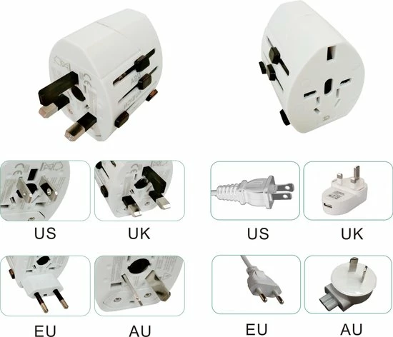 Promo ๐ FlinQ Wereldreisstekker - Stopcontact Buitenland - Reisadapter EU/UK/US/AUS/AFR - Universeel โญ 5 Promo ๐ FlinQ Wereldreisstekker - Stopcontact Buitenland - Reisadapter EU/UK/US/AUS/AFR - Universeel โญ - Afbeelding 3