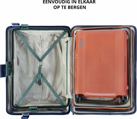 Aanbiedingen 🎁 CarryOn Protector Luxe 👜 Handbagage Koffer - Trolley 55cm Met TSA-klikslot - 4-delige Packer Set - Ultralicht - Terra Oranje 😉 10 Aanbiedingen 🎁 CarryOn Protector Luxe 👜 Handbagage Koffer - Trolley 55cm Met TSA-klikslot - 4-delige Packer Set - Ultralicht - Terra Oranje 😉 - Afbeelding 8