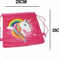Beste Pirce 😍 Owo Collection Unicorn Eenhoorn Rainbow Regenboog Rugtas - Tas - Rugzak - Gymtas - Kinderrugzak - 35cm X 28cm - Donker Roze 🌟 -Samsonite Winkel 550x485 2