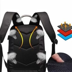 Gloednieuw ✔️ Pro-Care Rugtas/Backpack Antidiefstal - Waterproof Oxford Fabric - 2 USB Aansluiting - Tot 15.6inch Laptop - Extra Ventilatie - Voor Werk, School Of Reizen - Heren/Dames Met Rits - Zwart ⭐ -Samsonite Winkel 550x497 3