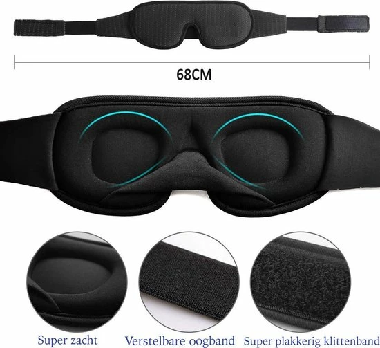 Beste deal π JBE Slaapmasker- Voor Mannen En Vrouwen - Traagschuim Oogmasker - Nachtmasker - 100% Verduisterend π 8 Beste deal π JBE Slaapmasker- Voor Mannen En Vrouwen - Traagschuim Oogmasker - Nachtmasker - 100% Verduisterend π - Afbeelding 6