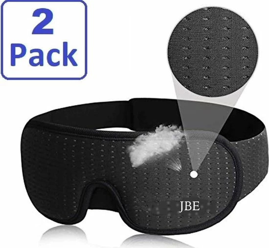 Beste deal π JBE Slaapmasker- Voor Mannen En Vrouwen - Traagschuim Oogmasker - Nachtmasker - 100% Verduisterend π 3 Beste deal π JBE Slaapmasker- Voor Mannen En Vrouwen - Traagschuim Oogmasker - Nachtmasker - 100% Verduisterend π