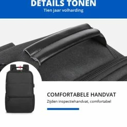 Goedkoop ✔️ Brandie® - Rugzak - Laptop Rugzak Tot 15.6 Inch Voor Unisex - Schooltas - Waterdicht - Anti-diefstal TSA Slot - USB Poort - Met Regenhoes - Schoudertas Voor Reizen En Zakelijk Werk - Gewicht 1.3KG - Maat18*30*47 Inch - Zwart 🔥 -Samsonite Winkel 550x508 5