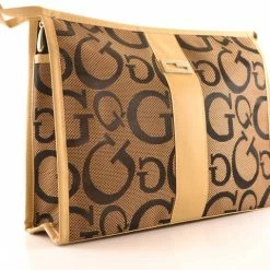 Goedkoopste 🎉 Gerard Brinard Gérard Brinard Toilettas Jacquard Tas Bruin - 1 Rits ❤️