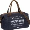 Aanbiedingen ⌛ Mustang® Official Mustang® Genua Sporttas - Weekendtas - Reistas - Sporttas - 👜 Handbagage - 42 Liter - Canvas - Blue Denim 🎉