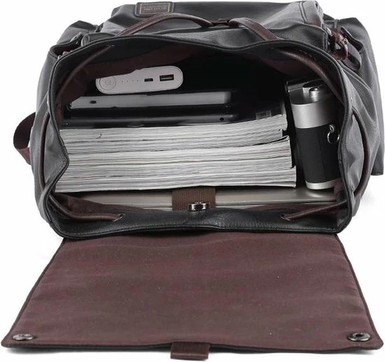 Goedkoop ๐ Heanvèr HEANVÈR Classic Vintage Rugzak - Rugtas - 15.6 Inch Laptop Tas - Waterdicht - Zwart โญ 12 Goedkoop ๐ Heanvèr HEANVÈR Classic Vintage Rugzak - Rugtas - 15.6 Inch Laptop Tas - Waterdicht - Zwart โญ - Afbeelding 10