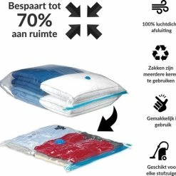 Beste Verkoop ✨ Merkloos Vacuumzak 70 X 100 Cm - Vacuum Opbergzakken - Vacuumzakken 70 X 100 Cm - Vacuum Opbergzak - Vacuumzakken Dekbed 🎁
