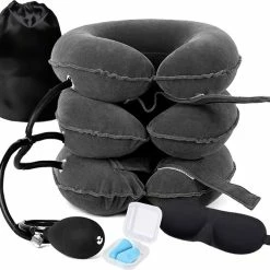 Korting 🔔 Good4You Memory Foam Reiskussen - Traagschuim Nek Kussen - Comfort Reiskussentje - Travel Pillow - Neksteun Voor Reis, Vliegtuig Of Auto - U-Vorm – Grijs 🎉