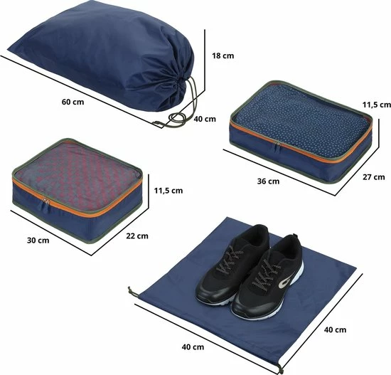 Aanbiedingen 🎁 CarryOn Protector Luxe 👜 Handbagage Koffer - Trolley 55cm Met TSA-klikslot - 4-delige Packer Set - Ultralicht - Terra Oranje 😉 11 Aanbiedingen 🎁 CarryOn Protector Luxe 👜 Handbagage Koffer - Trolley 55cm Met TSA-klikslot - 4-delige Packer Set - Ultralicht - Terra Oranje 😉 - Afbeelding 9