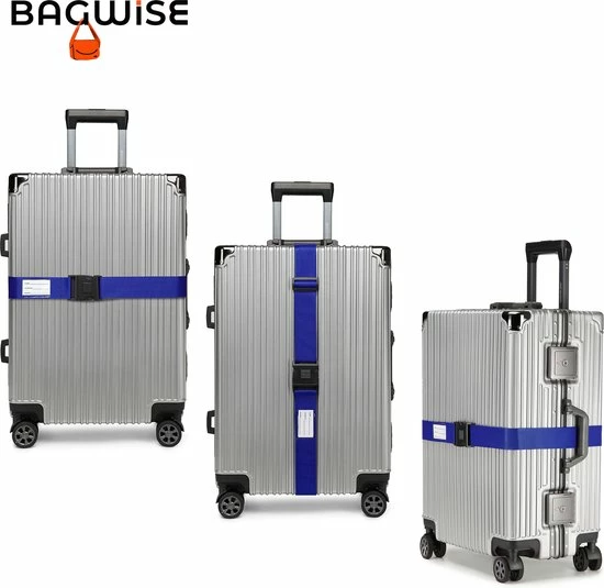 Aanbiedingen ❤️ Bagwise 2 X Kofferriem - Bagage Band - Luggage Belt - Bagage Gordel -Afstelbaar - 200cm X 5 Cm - Blauw ✔️ 8 Aanbiedingen ❤️ Bagwise 2 X Kofferriem - Bagage Band - Luggage Belt - Bagage Gordel -Afstelbaar - 200cm X 5 Cm - Blauw ✔️ - Afbeelding 6