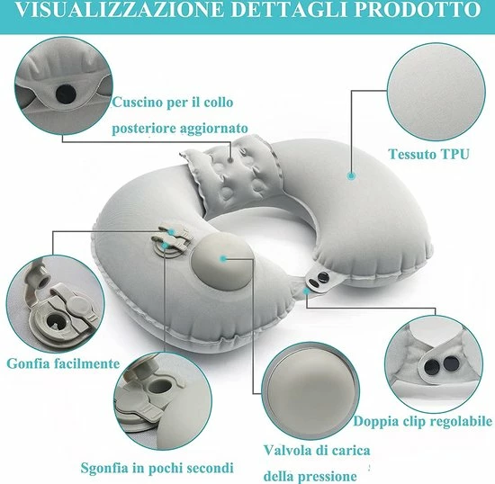 Groothandel π RALVIA Reiskussen (vliegtuigkussen, Opblaasbaar Kussen, Nekkussen, 3-in-1) - Reiskussen 3S - Opblaasbaar Reiskussen Perfect Voor Vliegtuigen Op Kantoor π 6 Groothandel π RALVIA Reiskussen (vliegtuigkussen, Opblaasbaar Kussen, Nekkussen, 3-in-1) - Reiskussen 3S - Opblaasbaar Reiskussen Perfect Voor Vliegtuigen Op Kantoor π - Afbeelding 4