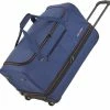 Korting ✨ Travelite Basics Wheeled Duffle 70cm Expandable Navy/Orange 👏 -Samsonite Winkel 550x540