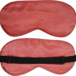 Beste deal 🛒 Slaapmasker Extra Zacht Satijn - Rood/Oranje - Thuis - Verduisterend - Onderweg - Vliegtuig - Festival - Slaapcomfort - ODaani ⌛