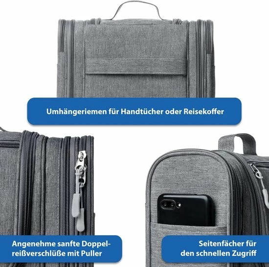 Beste Verkoop โ๏ธ Merkloos Toilettas Voor Heren EN Dames Zwart, LEEG , Ritsvak, Groot, Waterdicht, Voor Koffer, ๐ Handbagage , Toilettas Voor Op Reis ๐ 6 Beste Verkoop โ๏ธ Merkloos Toilettas Voor Heren EN Dames Zwart, LEEG , Ritsvak, Groot, Waterdicht, Voor Koffer, ๐ Handbagage , Toilettas Voor Op Reis ๐ - Afbeelding 4