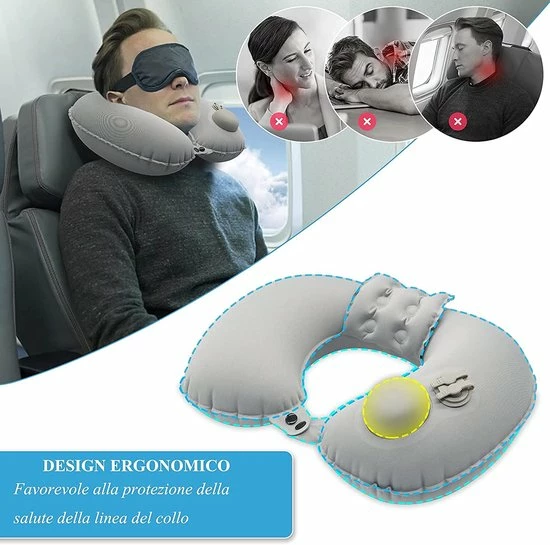 Groothandel π RALVIA Reiskussen (vliegtuigkussen, Opblaasbaar Kussen, Nekkussen, 3-in-1) - Reiskussen 3S - Opblaasbaar Reiskussen Perfect Voor Vliegtuigen Op Kantoor π 4 Groothandel π RALVIA Reiskussen (vliegtuigkussen, Opblaasbaar Kussen, Nekkussen, 3-in-1) - Reiskussen 3S - Opblaasbaar Reiskussen Perfect Voor Vliegtuigen Op Kantoor π - Afbeelding 2