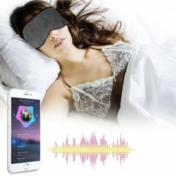 Uitgang 👏 HMerch – Slaapmasker Bluetooth – Slaapmaskers – Verstelbaar / Elastisch – Draadloos – Koptelefoon - Meditatie / Affirmaties / Slapen / Vliegen / Relaxen – Grijs 🎁 -Samsonite Winkel 550x547 3